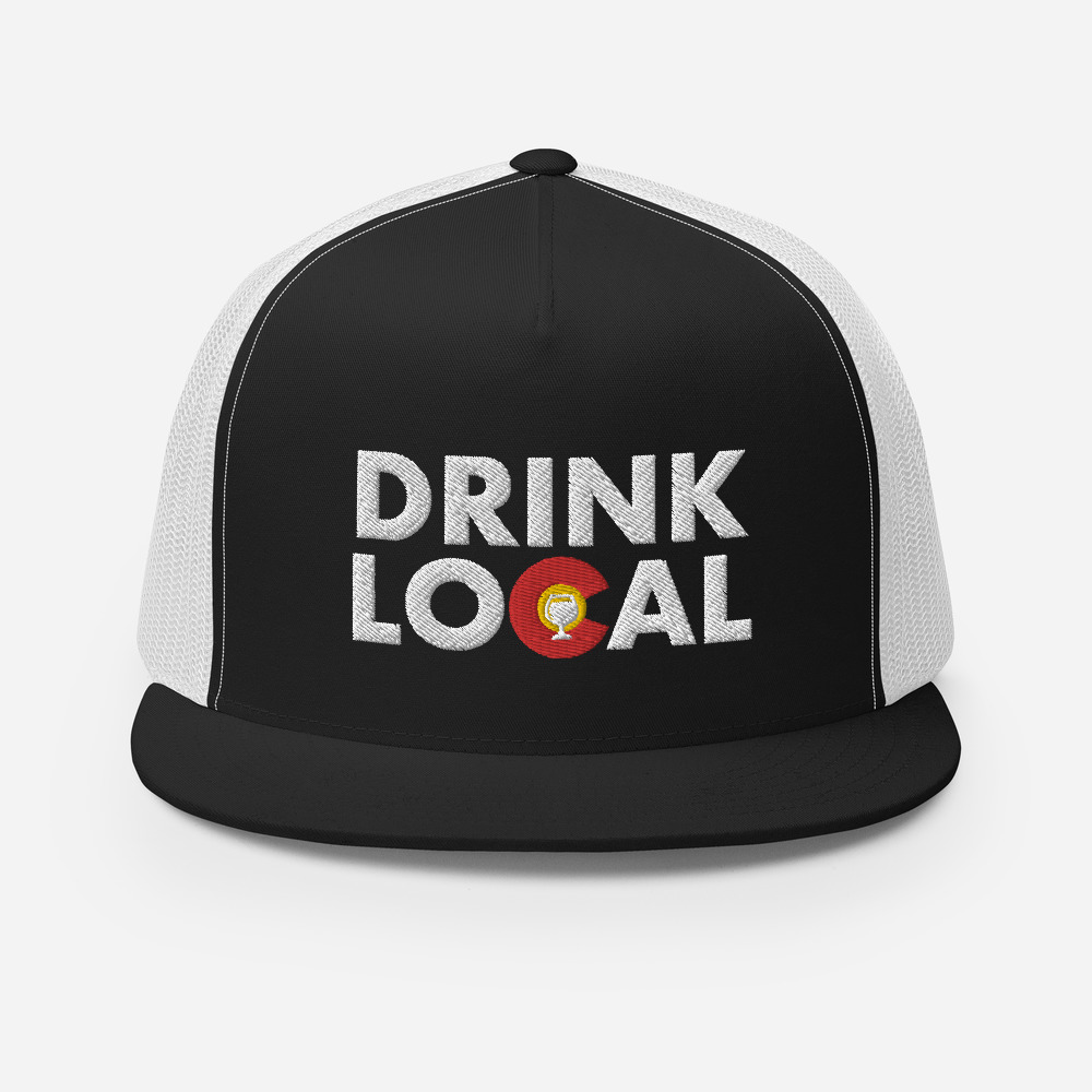 DRINK LOCAL - Longmont Colorado Trucker Cap
